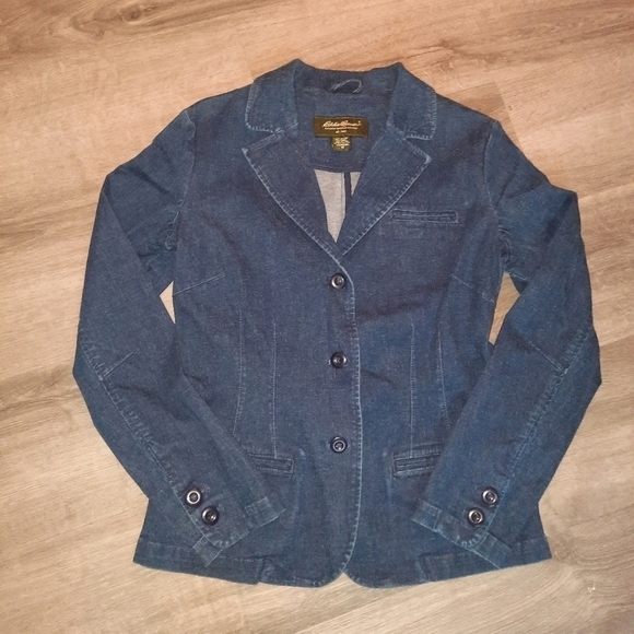Eddie Bauer Denim Button Up Jacket - Picture 1 of 4